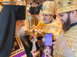 Благочинный Флориды поздравил настоятеля Джорданвилльского Свято-Троицкого монастыря с рукоположением в сан епископа