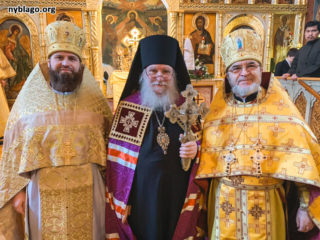 Благочинный Флориды поздравил настоятеля Джорданвилльского Свято-Троицкого монастыря с рукоположением в сан епископа