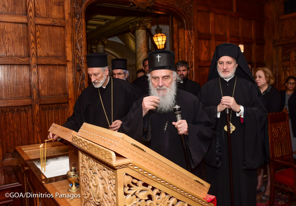 Американскую Архиепископию посетил Сербский Патриарх Ириней