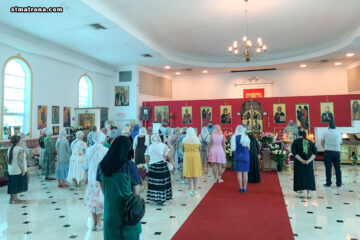 На праздник Благовещения Богородицы в Майамском соборе совершили Божественную литургию