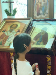 На Вознесение Господне в соборе святой Матроны Московской совершили Божественную литургию