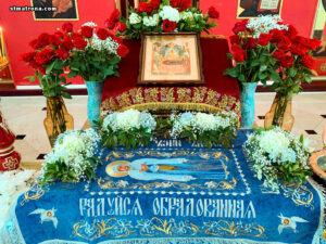В соборе святой Матроны молитвенно отметили праздник Успения Пресвятой Богородицы