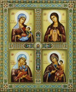 Икона Пресвятой Богородицы "Материнство"