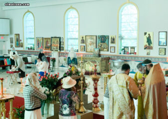 В Майамском соборе праздничным богослужением отметили 10-летие хиротонии настоятеля архимандрита Александра (Беля)