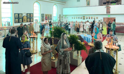 Богослужения Страстной седмицы совершили в соборе святой Матроны