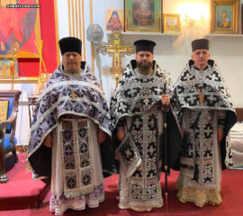 Богослужения Страстной седмицы совершили в соборе святой Матроны