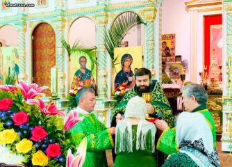 Собор святой Матроны посетил настоятель наибольшего славянского храма Бруклина