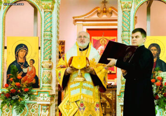 Архиепископ Елпидофор с архипастырским визитом посетил собор святой Матроны в Майами