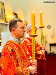 Настоятель собора молитвенно отметил день небесного покровителя