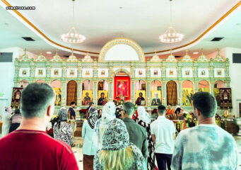 Настоятель собора молитвенно отметил день небесного покровителя