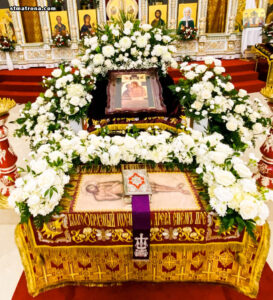 На Страстной седмице в соборе святой Матроны были совершены уставные богослужения