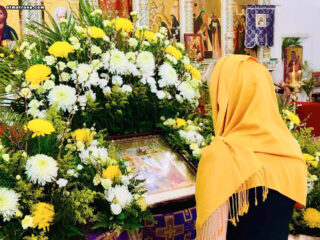 В Майамском соборе молитвенно отпраздновали Вербное воскресенье