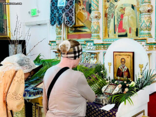 В Майамском соборе молитвенно отпраздновали Вербное воскресенье