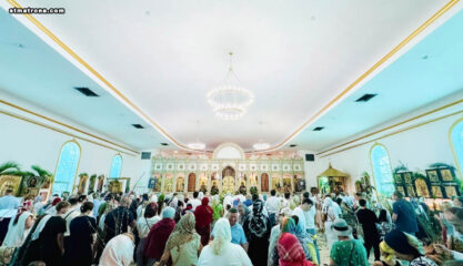 В Майамском соборе молитвенно отпраздновали Вербное воскресенье