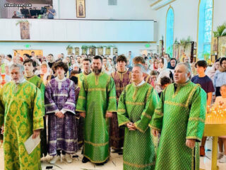 В Майамском соборе молитвенно отпраздновали Вербное воскресенье