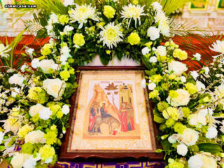 В Майамском соборе молитвенно отметили Вербное воскресенье