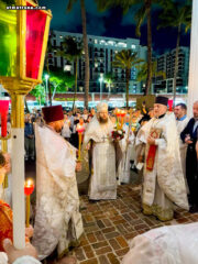 Праздник Светлого Христова Воскресения торжественно отметили в соборе святой Матроны в Майами