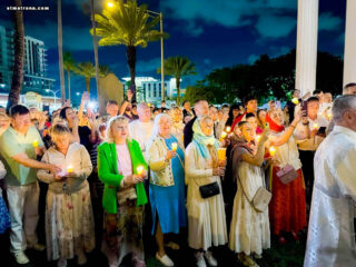 Праздник Светлого Христова Воскресения торжественно отметили в соборе святой Матроны в Майами