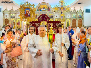 Праздник Светлого Христова Воскресения торжественно отметили в соборе святой Матроны в Майами