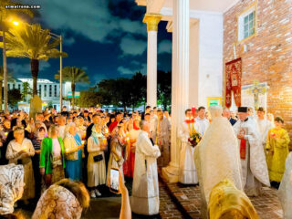 Праздник Светлого Христова Воскресения торжественно отметили в соборе святой Матроны в Майами