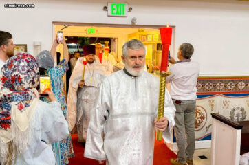 Праздник Светлого Христова Воскресения торжественно отметили в соборе святой Матроны в Майами