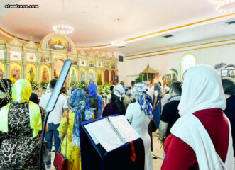 В Майамском соборе молитвенно отметили Вербное воскресенье