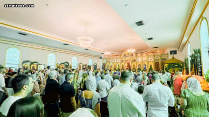 В Майамском соборе молитвенно отметили Вербное воскресенье