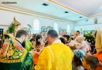 В Майамском соборе молитвенно отметили Вербное воскресенье